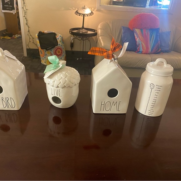RAE DUNN Collectible Ceramic “HOME” Birdhouse - Picture 2 of 9